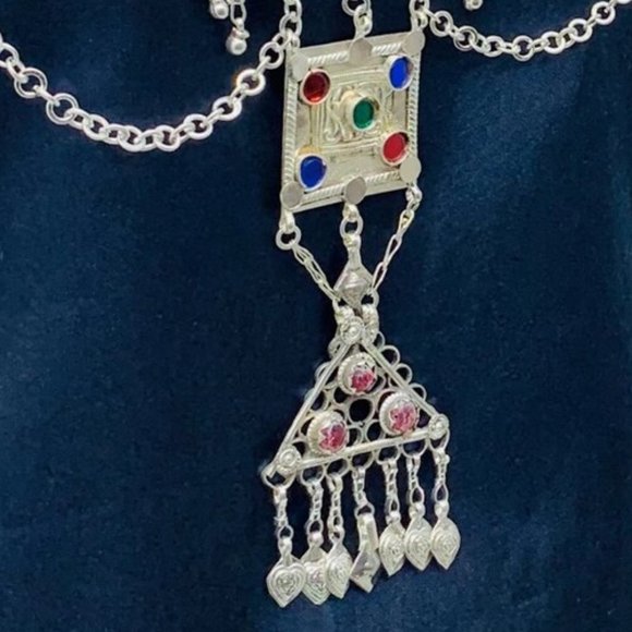 Handmade Gypsy Multilayers Pendant and Chain Necklace - Picture 5 of 10